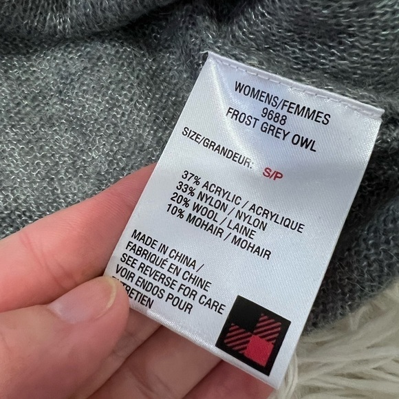 Woolrich Frost Grey Owl  Sweater - size S - Picture 5 of 6